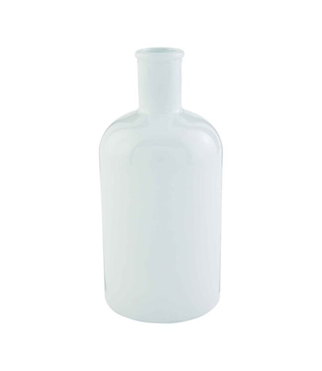 White Bottleneck Vase