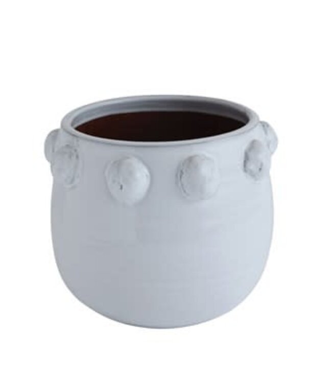 Terra-cotta Planter with Raised Dots