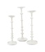 White Metal Candlesticks