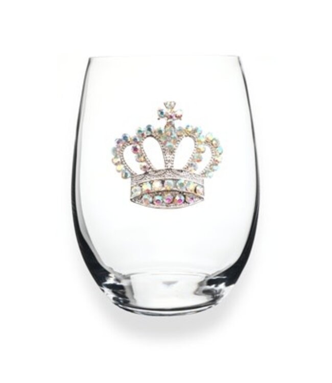 Jeweled Stemless Wine Glass