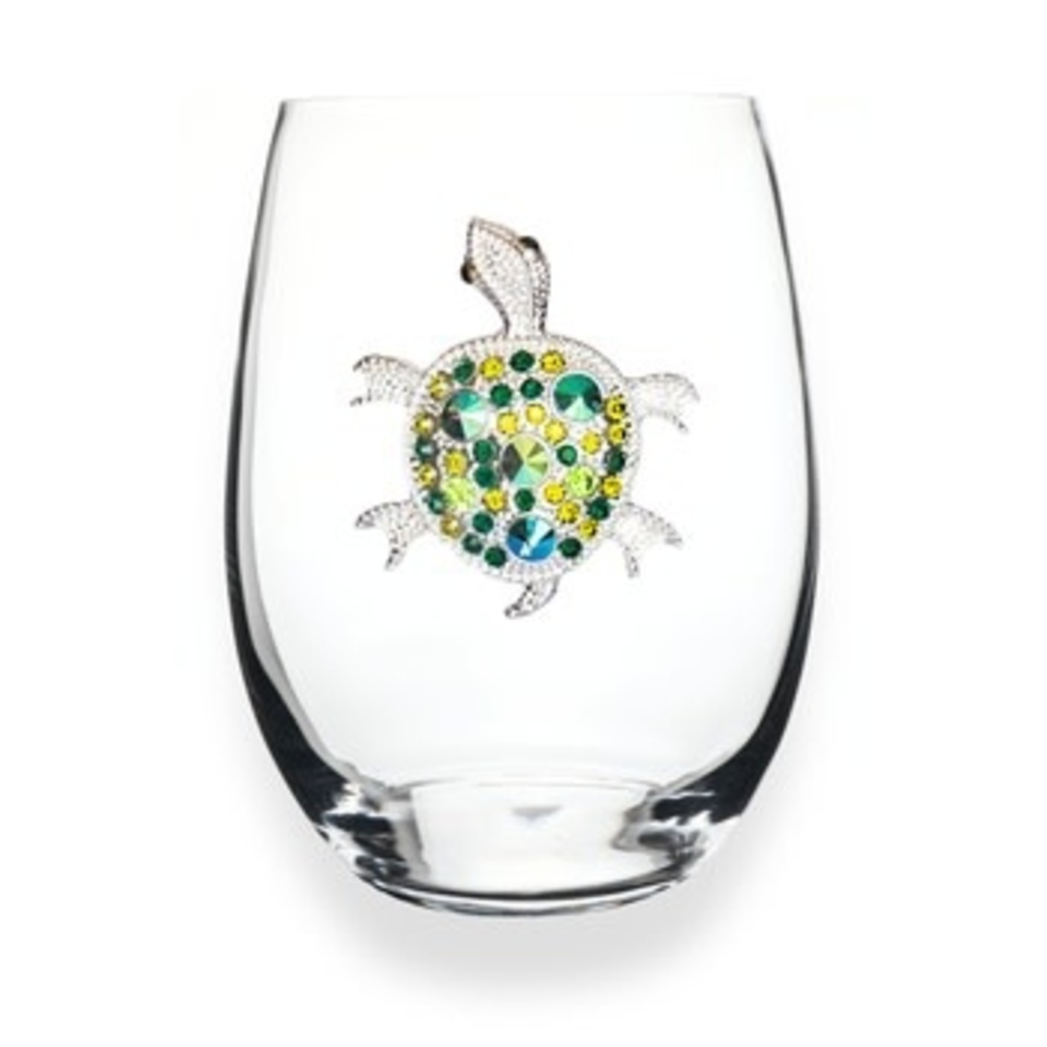 Mirror Gold Ball Stemless Martini Glass