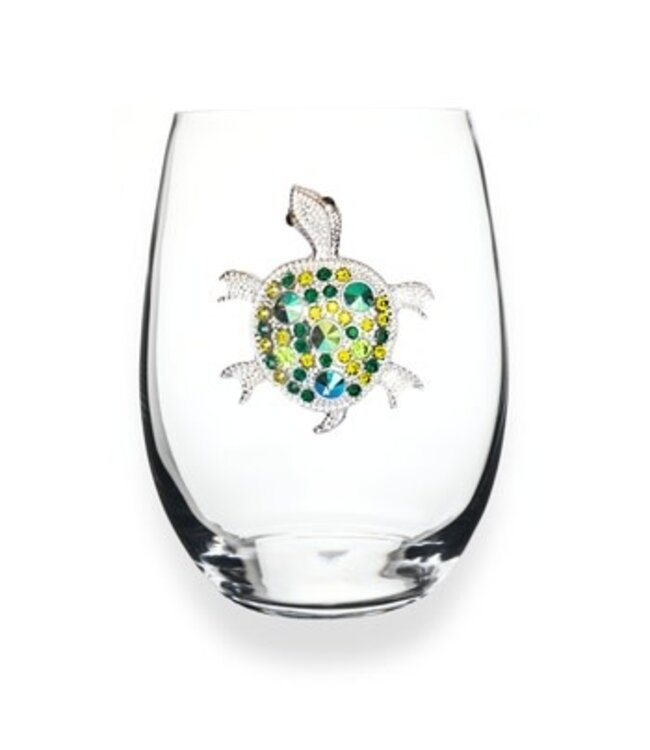 Jeweled Stemless Wine Glass