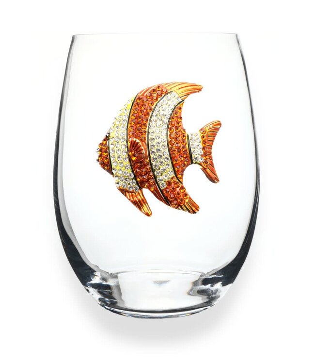 Jeweled Stemless Wine Glass