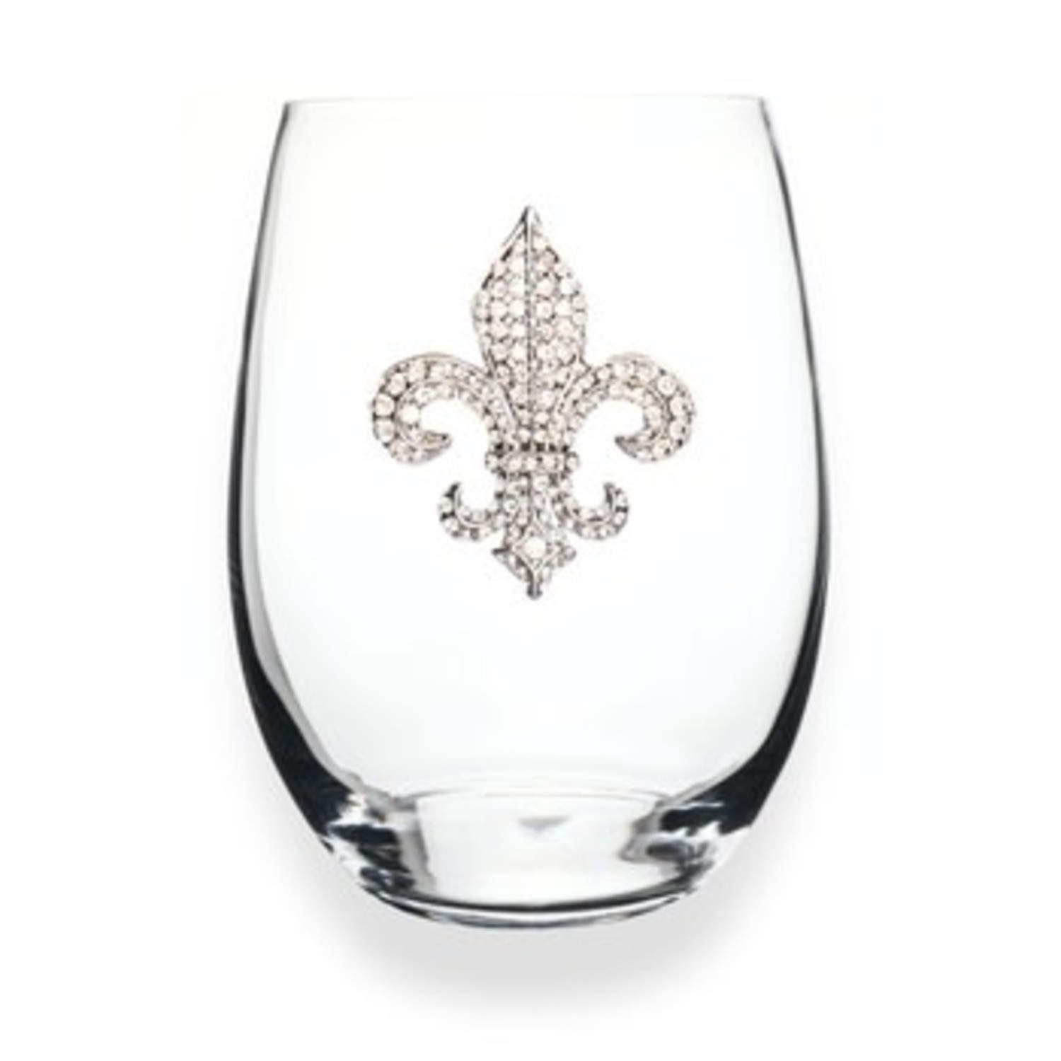 Fleur de Lis Design Wine Glasses