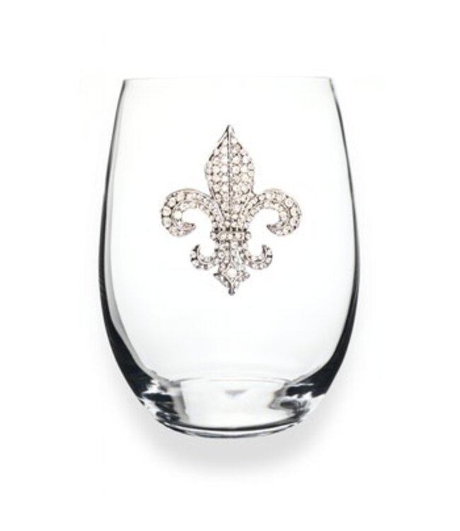Jeweled Stemless Wine Glass