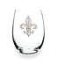 Jeweled Stemless Wine Glass