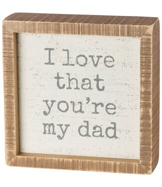 Inset Box Sign -