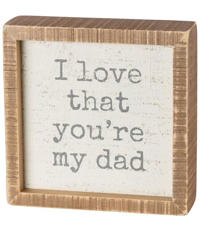 Inset Box Sign -