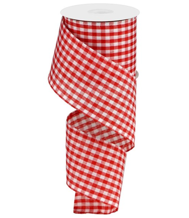 2.5"X10yd Farmhouse Gingham Ribbon