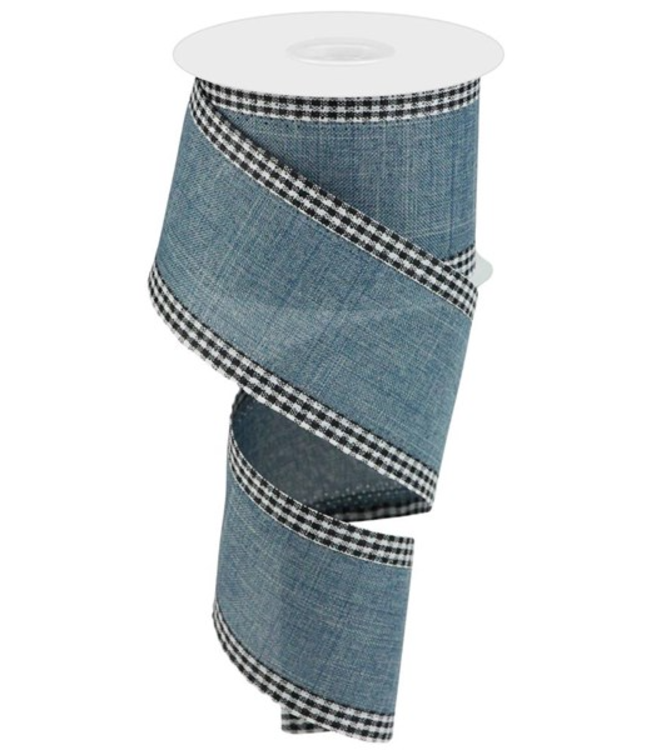 2.5"X10yd Farmhouse Gingham Ribbon