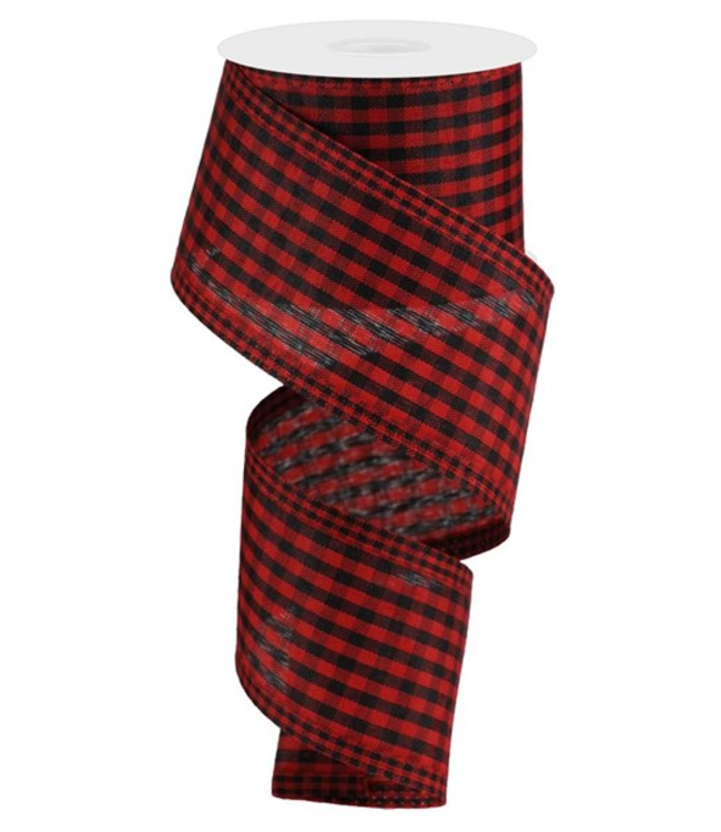 2.5"X10yd Farmhouse Gingham Ribbon