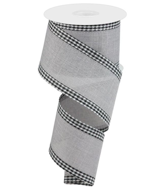 2.5"X10yd Farmhouse Gingham Ribbon