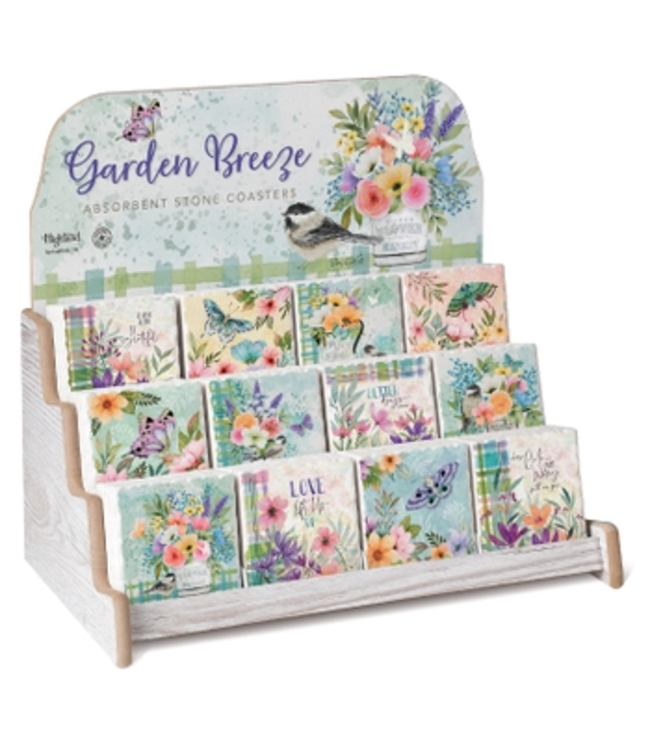 Garden Breeze Tumbled Tile Coaster