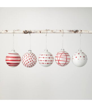 PATTERNED BALL ORNAMENT