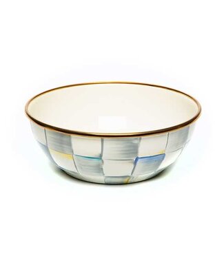 MACKENZIE CHILDS Sterling Check Enamel Everyday Bowl