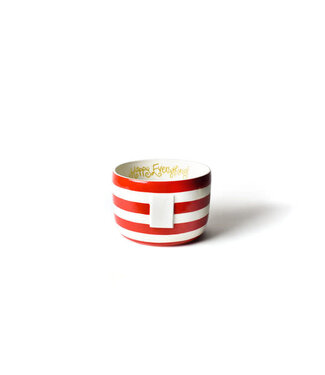 HAPPY EVERYTHING Red Stripe Happy Everything! Bowl