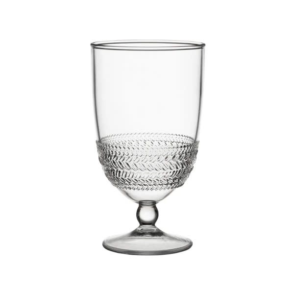 JULISKA Acrylic Goblet Le Panier Clear Amber Marie and Company
