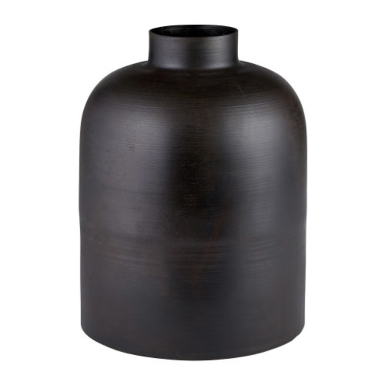 Black Metal Vase Amber Marie and Company