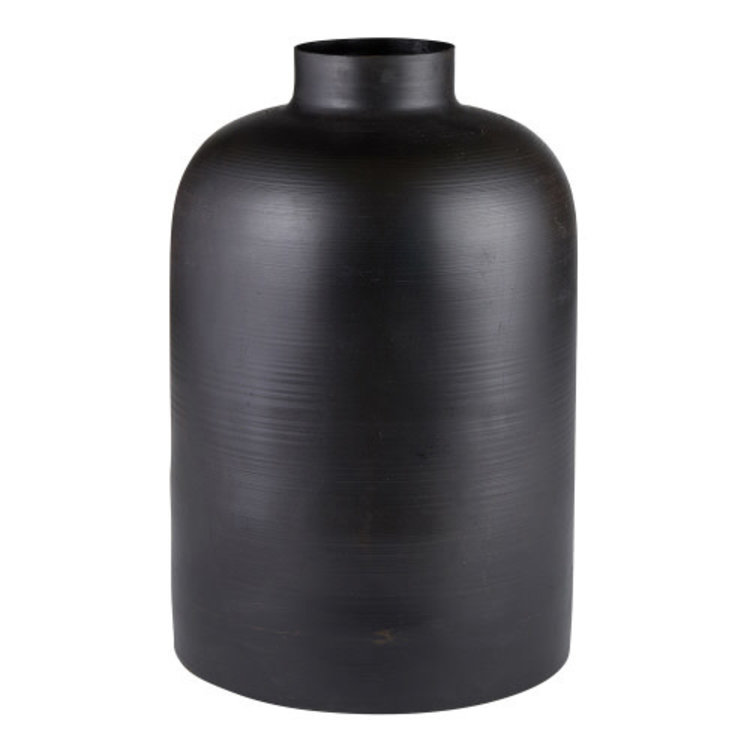Black Metal Vase Amber Marie and Company