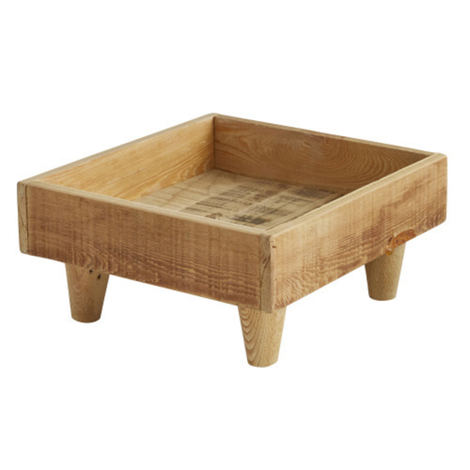 Square Wood Planter with Feet Amber Marie and Company