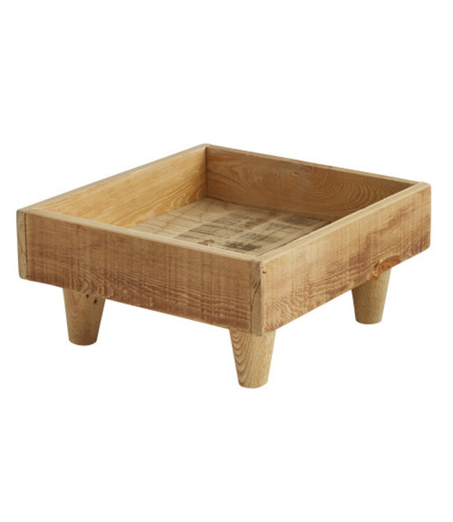 Square Wood Planter with Feet