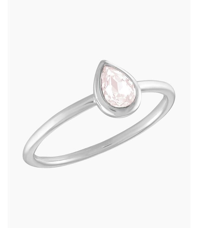 Trio CZ Leaf Stack Ring