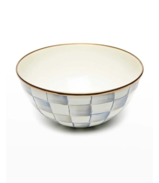 MACKENZIE CHILDS Sterling Check Enamel Everyday Bowl -  Small