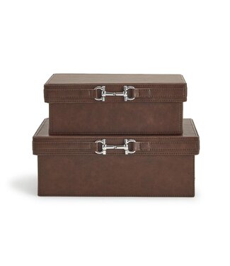 Country Horse Decor Boxes Polished Horse Bit Accent