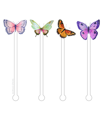 Butterflies Acrylic Stir Sticks Combo