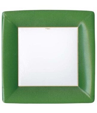 Grossgrain Square - Hunter Green - Dinner Plates Square