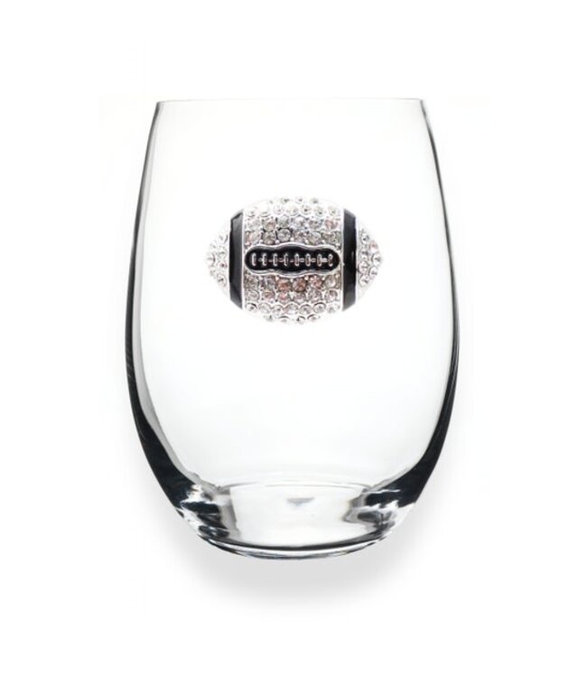 Jeweled Stemless Wine Glass