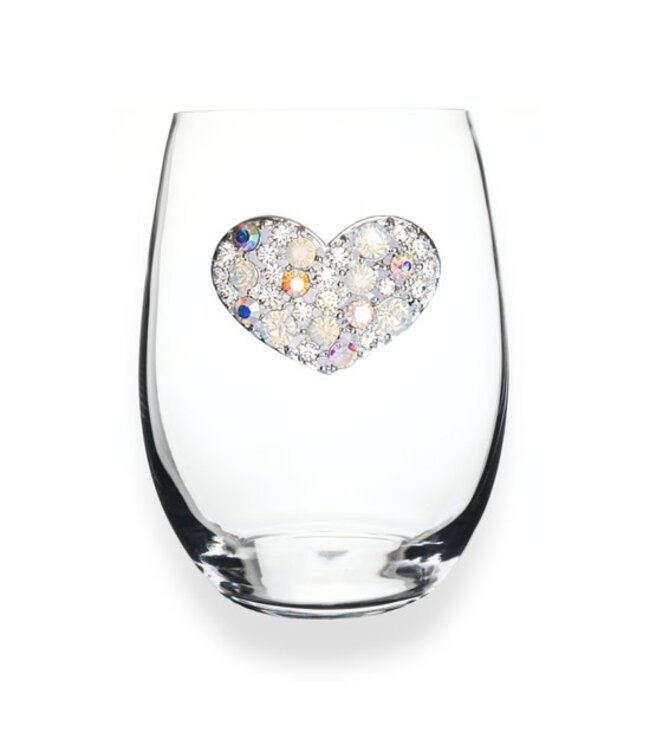 Jeweled Stemless Wine Glass