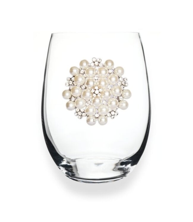 Jeweled Stemless Wine Glass
