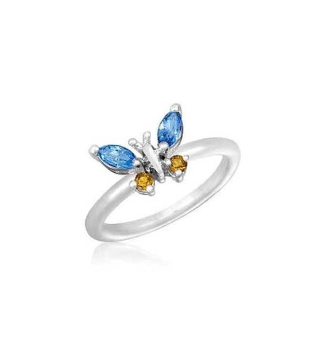 Gold Heart "Mom" Stack Ring