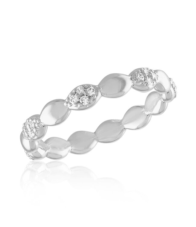 Gold Heart "Mom" Stack Ring