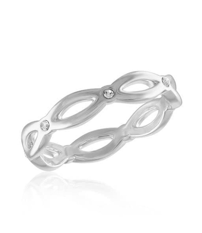 Gold Heart "Mom" Stack Ring