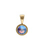 QUDO COLLECTION Gold Fabero Flat Pendant 10mm