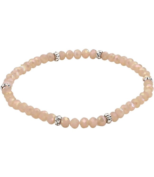 Mini Crystal Bracelet Silver Accent