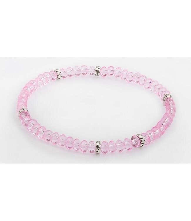 Mini Crystal Bracelet Silver Accent