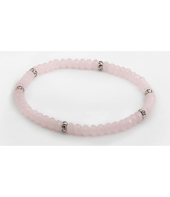 Mini Crystal Bracelet Silver Accent