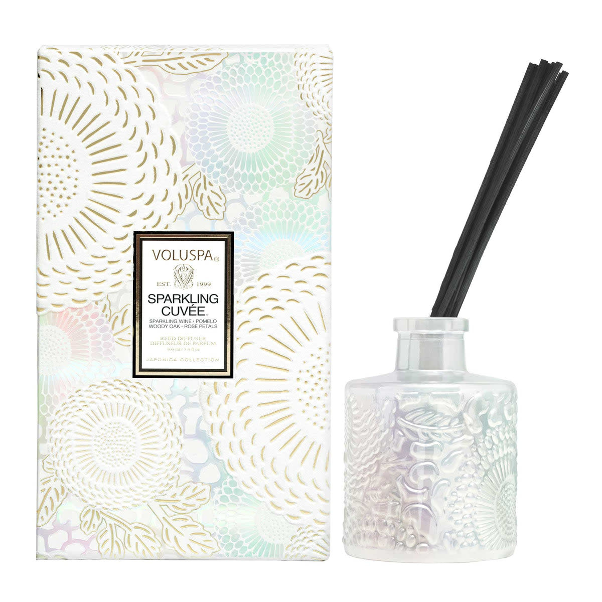 VOLUSPA Sparkling Cuvee Reed Diffuser Amber Marie and Company