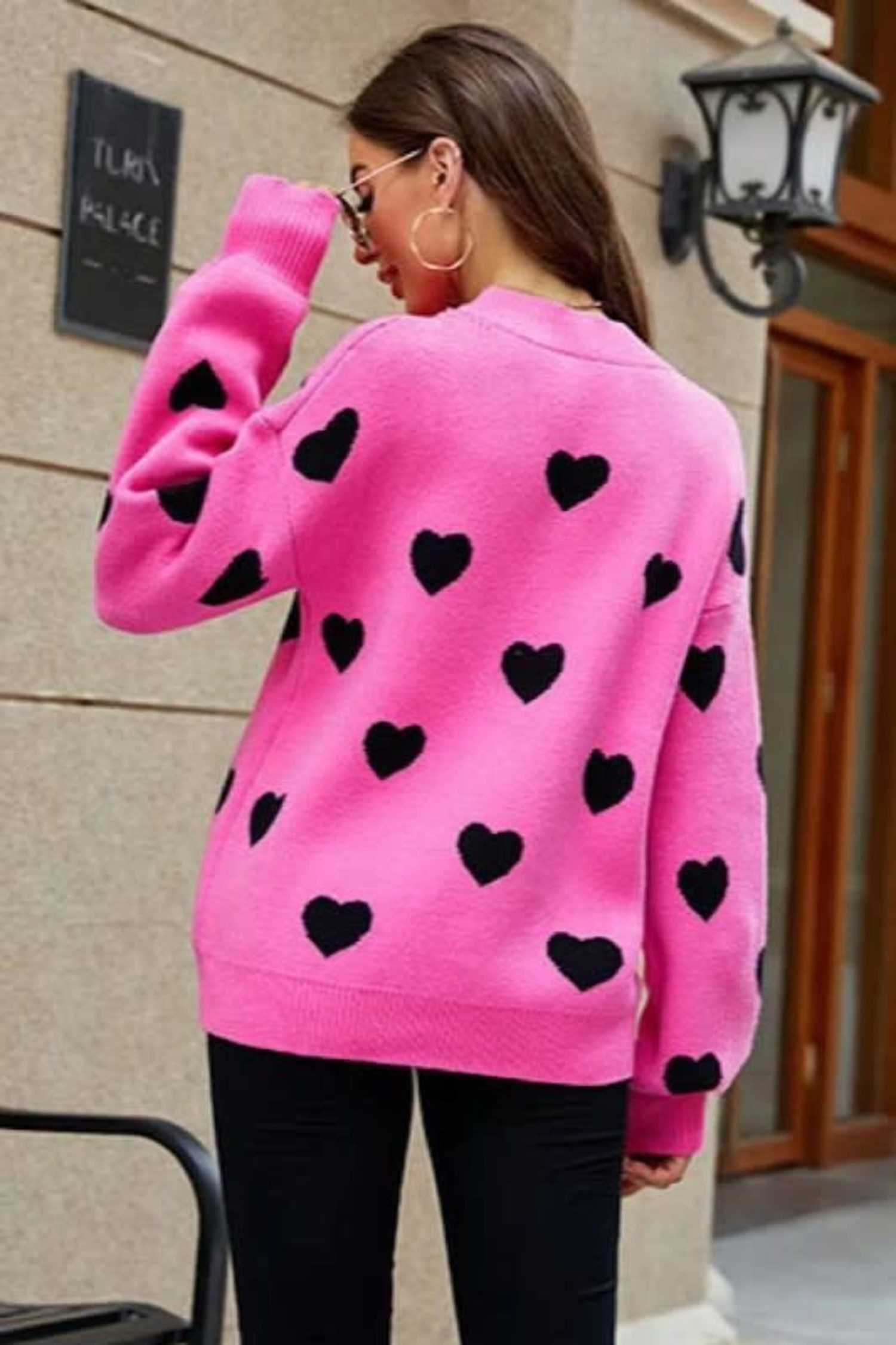 Olivia Heart Sweater - Amber Marie and Company