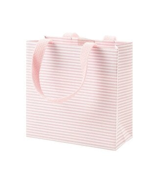 Mini Stripe Blush - Small Gift Bag