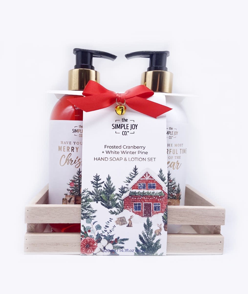 GIFT CRAFT Hand Soap & Lotion Gift Set w/Tray Amber Marie and Company