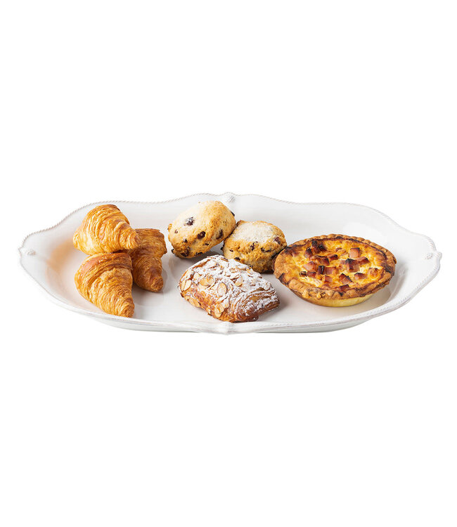 JULISKA Berry & Thread Platter 20 in. - Whitewash
