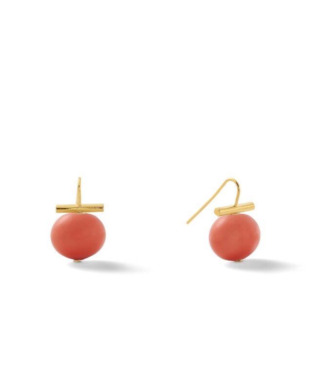 Medium Pebble Pearl Ear Wire