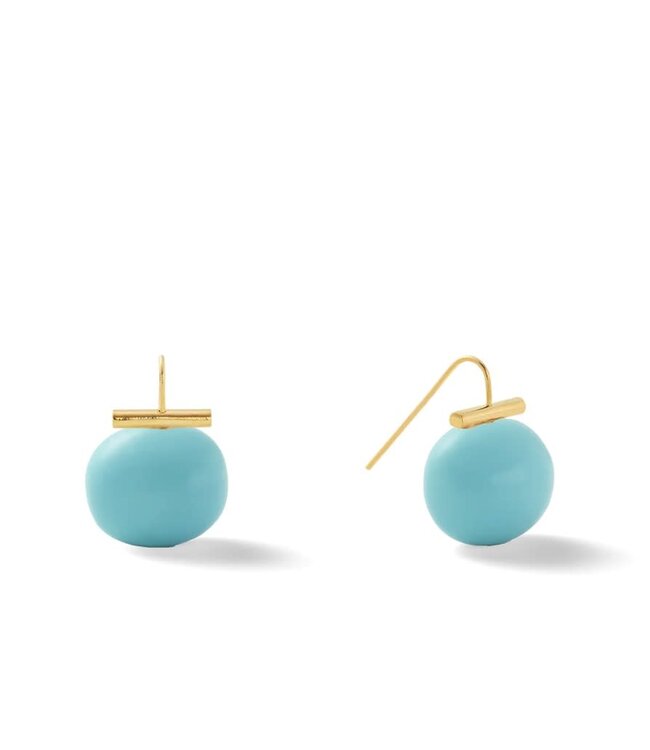 Large Pebble Pearl Ear Wire