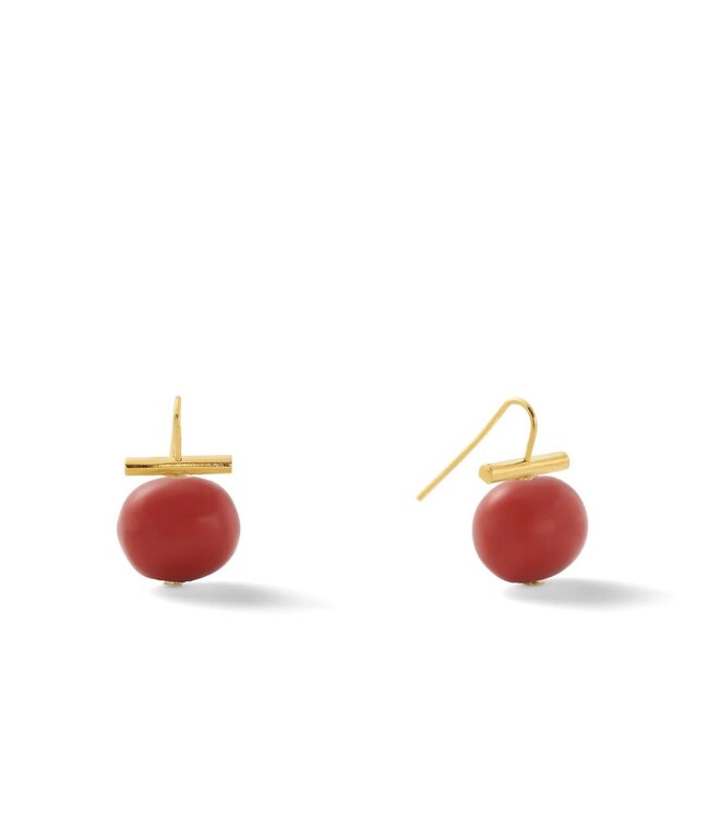 Medium Pebble Pearl Ear Wire