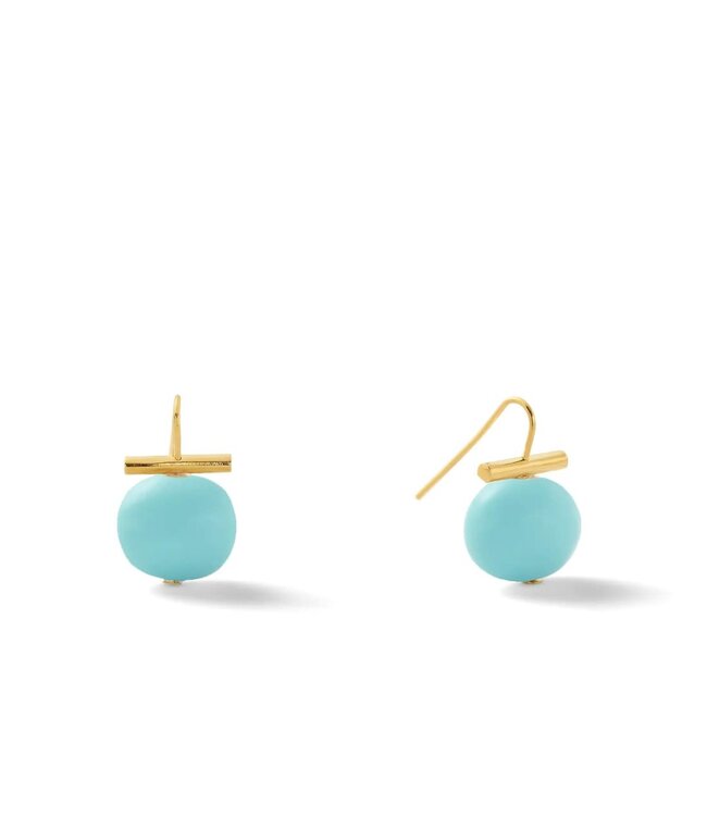 Medium Pebble Pearl Ear Wire