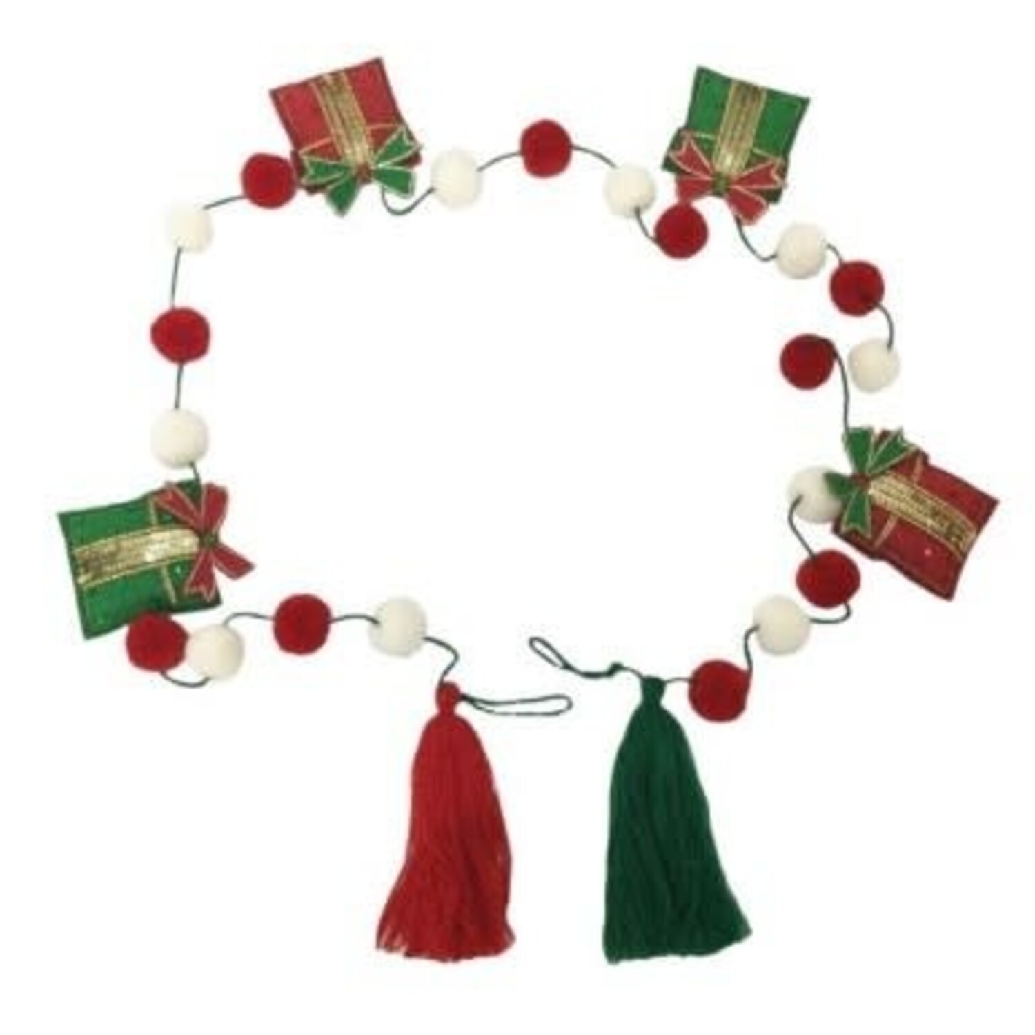 6' Red Glass Bead Garland, Seasonal and Holiday Décor